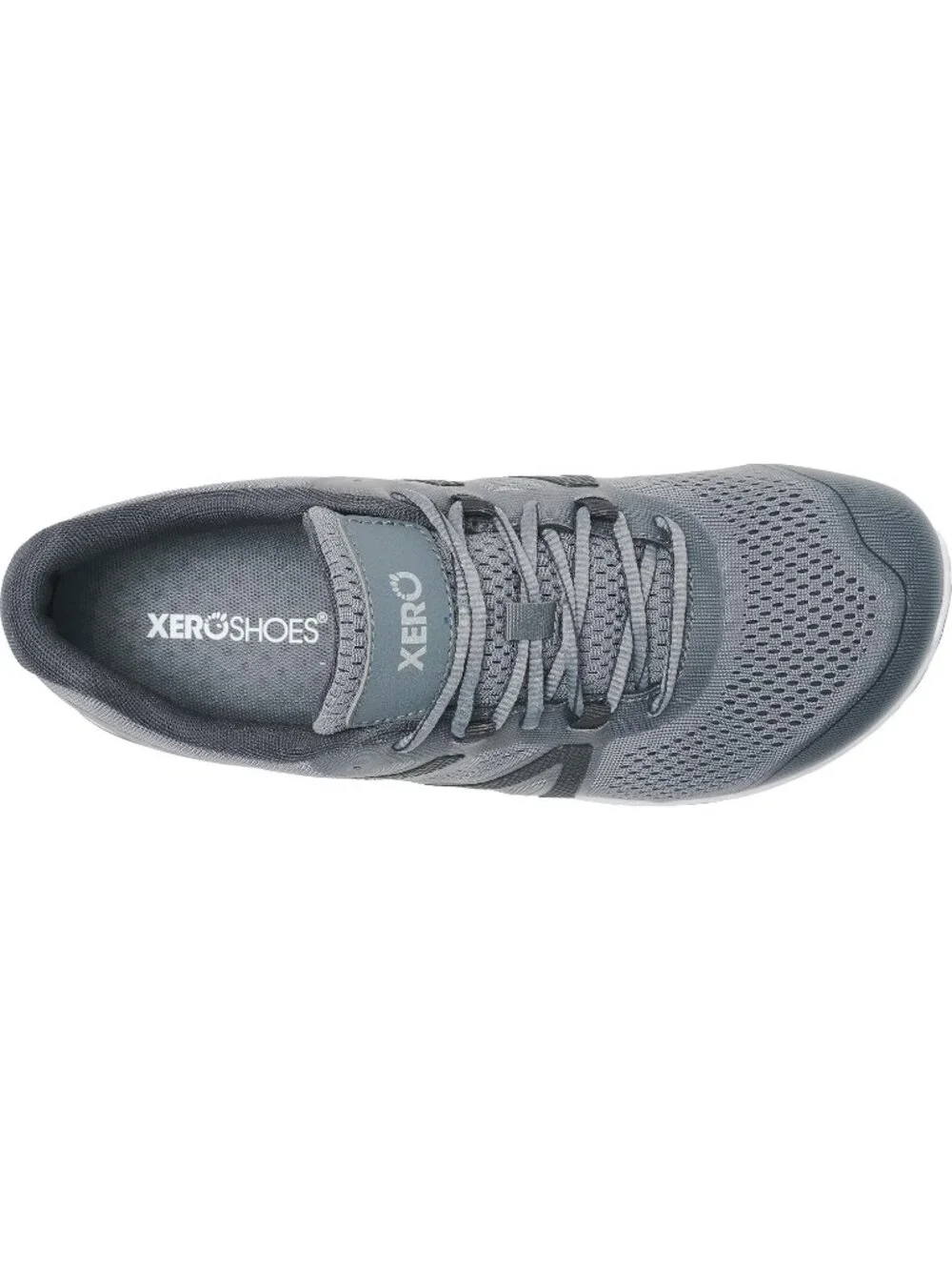 Xero Men's Steel Gray Rubber Lightweight Lace Up Running Classy Athletic Shoes